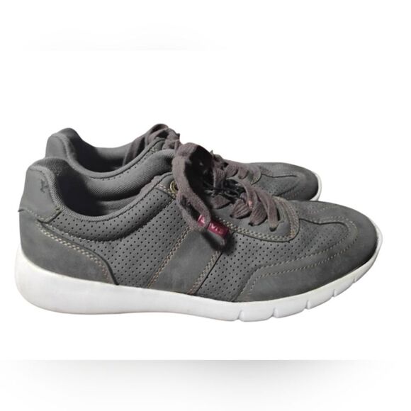 Levi's Dark Gray Sneakers with White Sole - Picture 1 of 10